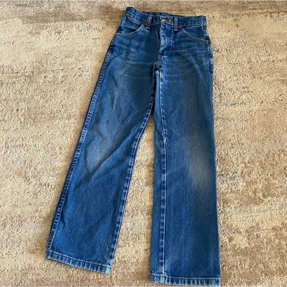 Wrangler Classic Blue Unisex Jeans Western Wide Leg Bootcut Cowboy: 10 Slim